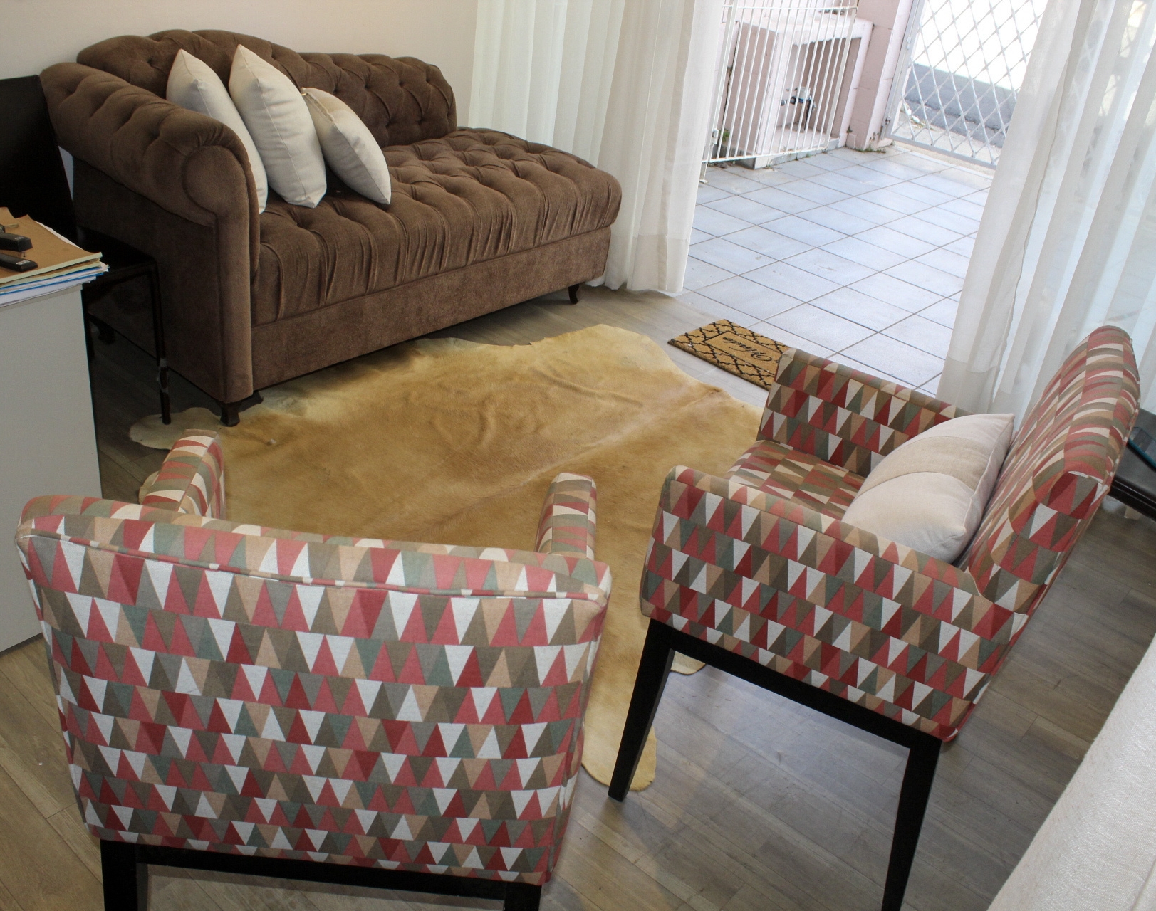 Projeto de decoração com estofados renovados